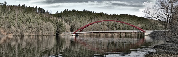 Eisbrücke Talsperre Burgkhammer