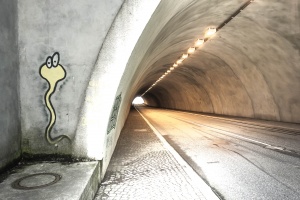 Geisterblick in den Rappbode-Tunnel